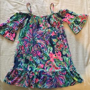Lilly Pulitzer Girls cold shoulder Jaci dress